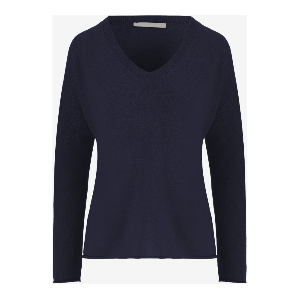 Allude Women's Blue Cashmere Jumper - Cashmere Knitwear - M - Knitwear