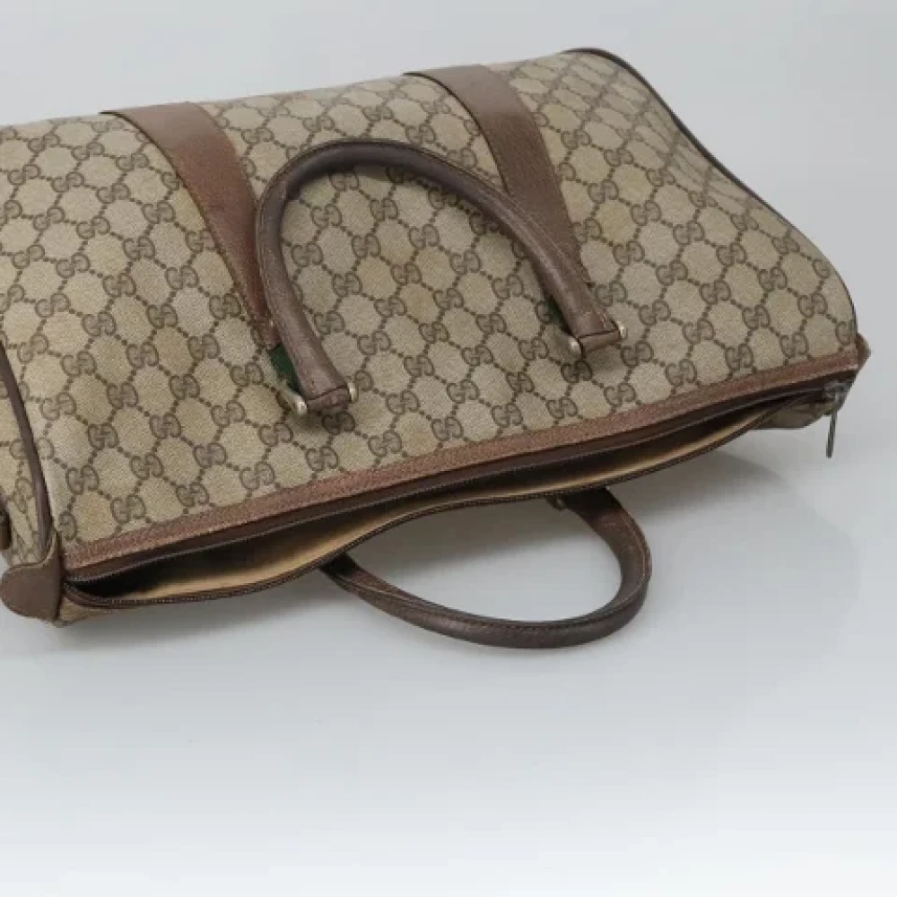 Gucci Vintage Pre-owned Leather handbags Beige Dames
