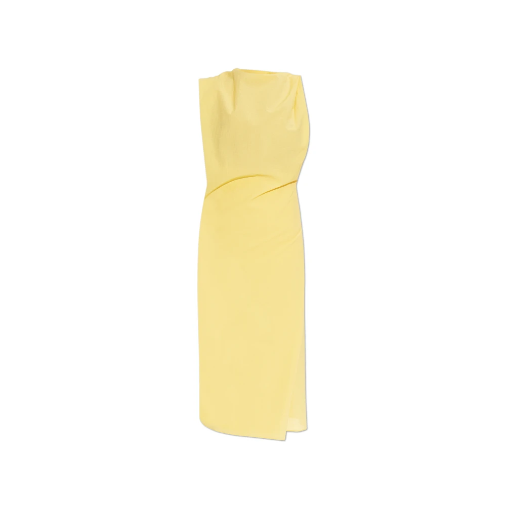 Jacquemus Yellow Party Dresses, Female, Xs, The Drap Dress