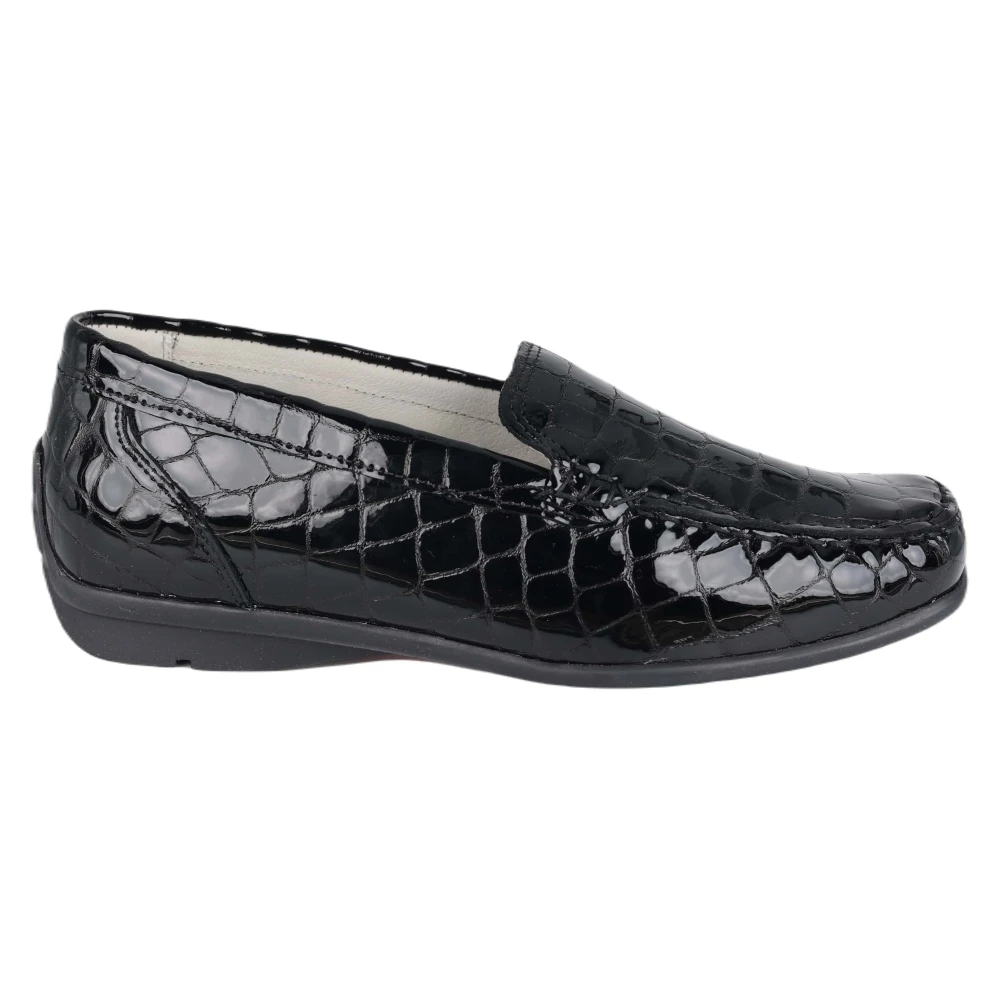 Waldläufer Klassisk bred passform moccasin - Svart Black, Dam