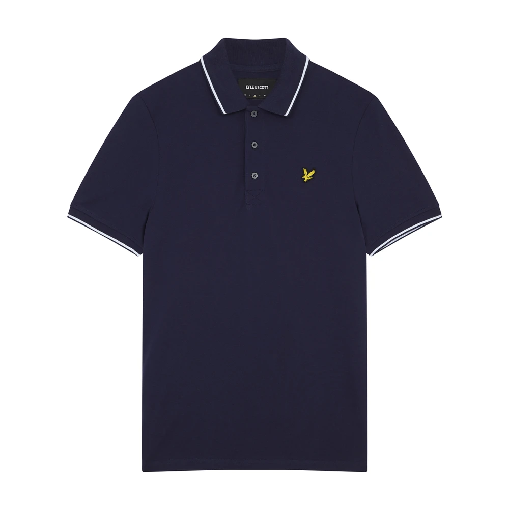 Lyle & Scott Gestreept Poloshirt Blue Heren