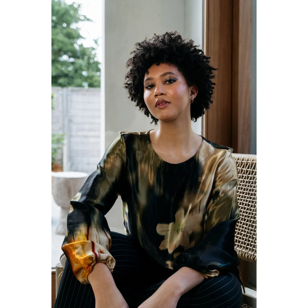 &Co Woman Bloes met lange mouwen en ruches Multicolor Dames