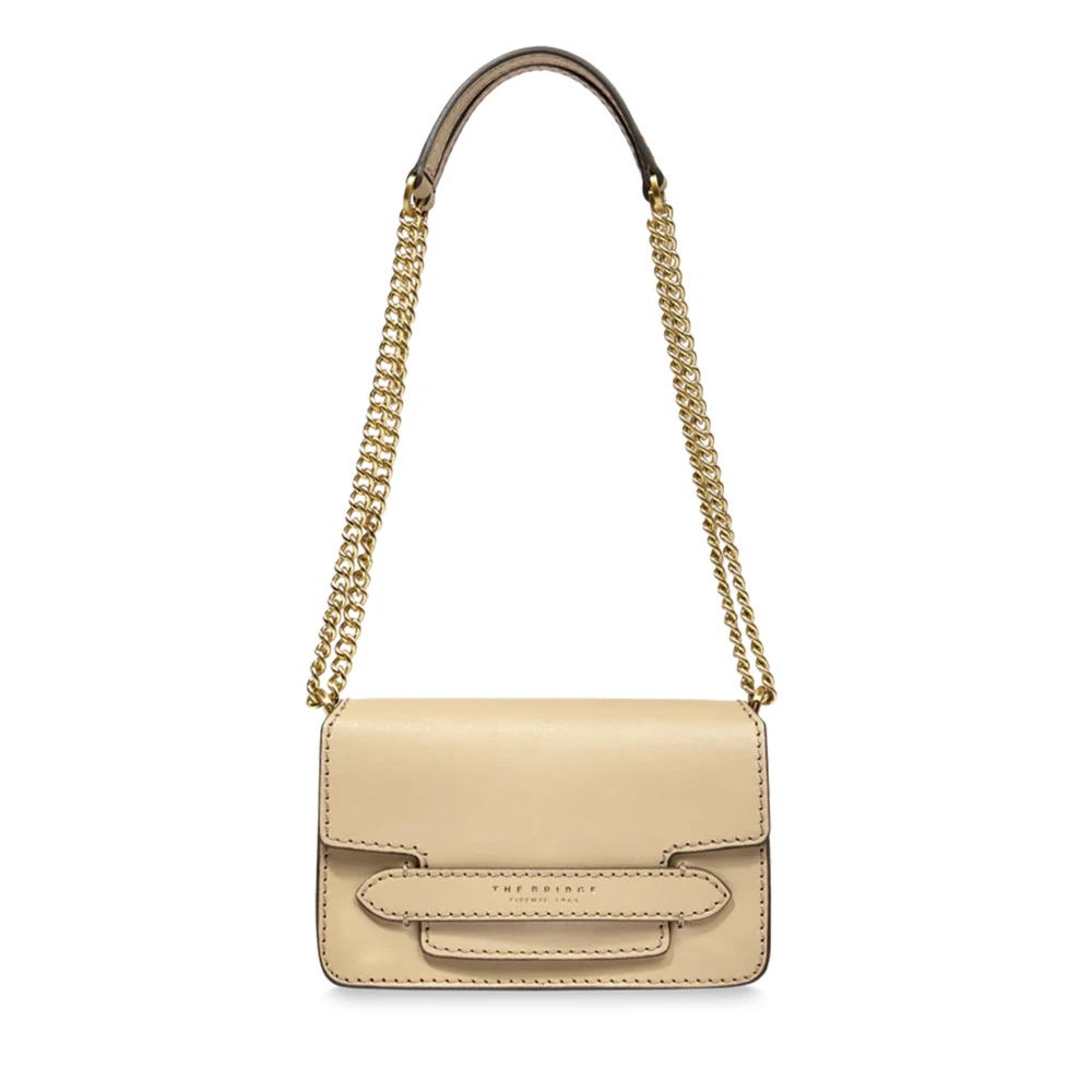 The Bridge Stijlvolle Crossbody Tas Beige Dames