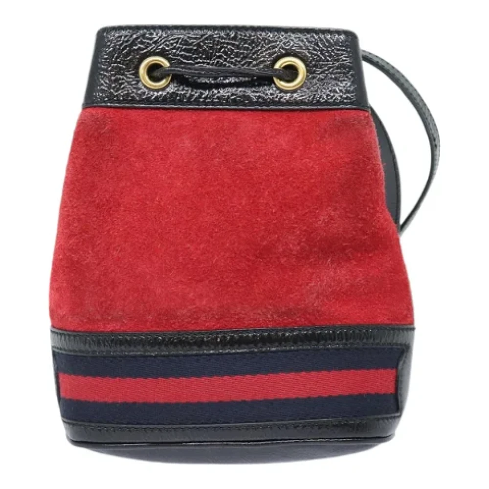 Gucci Vintage Pre-owned Suede gucci-bags Red Dames