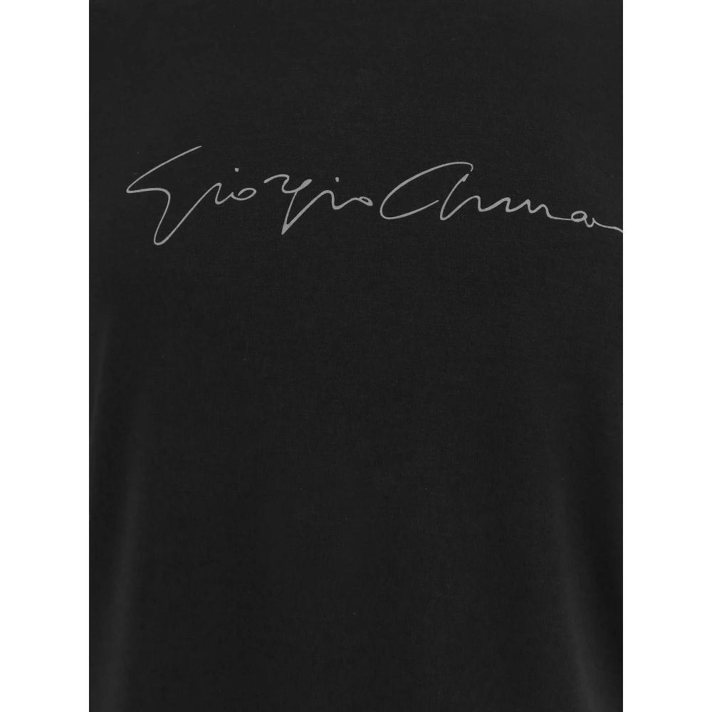 Giorgio Eco-Viscose Crew-Neck T-Shirt Black Heren