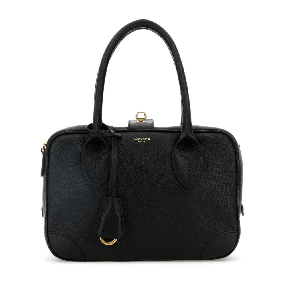 Golden Goose Vita Zwarte Leren Handtas Black Dames