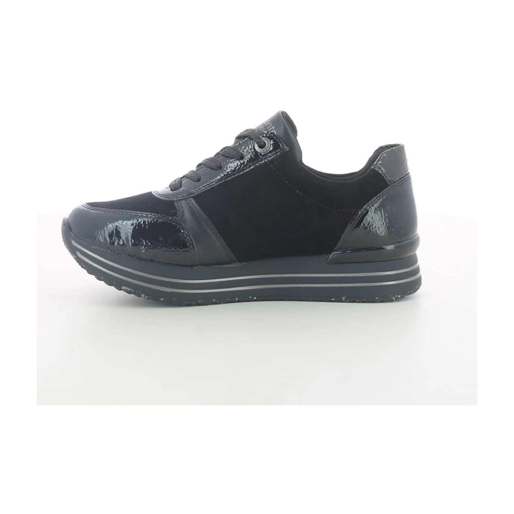 Remonte Zwarte Damessneakers Stijlvol en Comfortabel Black Dames