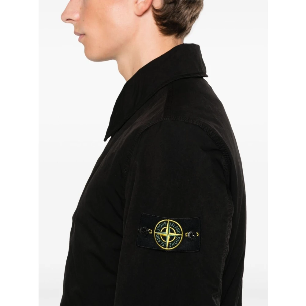 Stone Island Stijlvolle Winterjas Black Heren