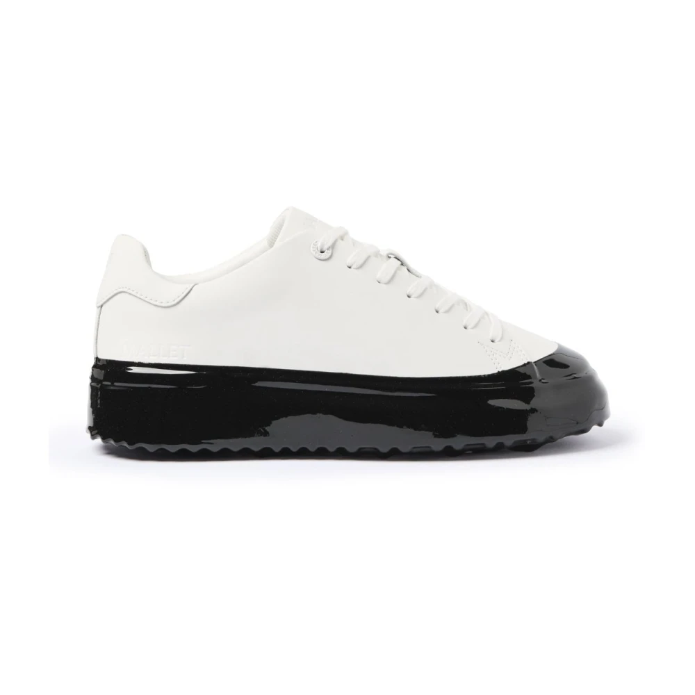 Mallet London Luxe Zwarte Dip Sneakers Heren Schoenen Wit