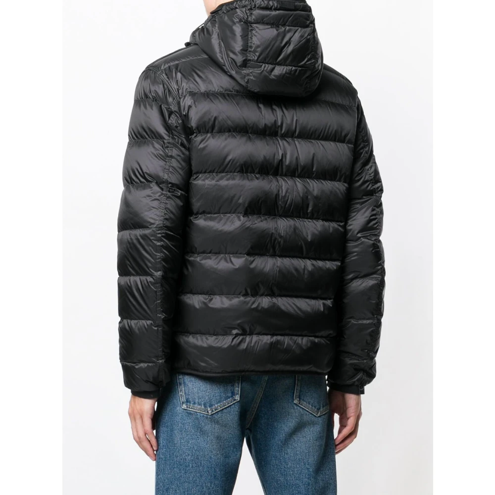 Ten C Gewatteerde capuchonjas Black Heren