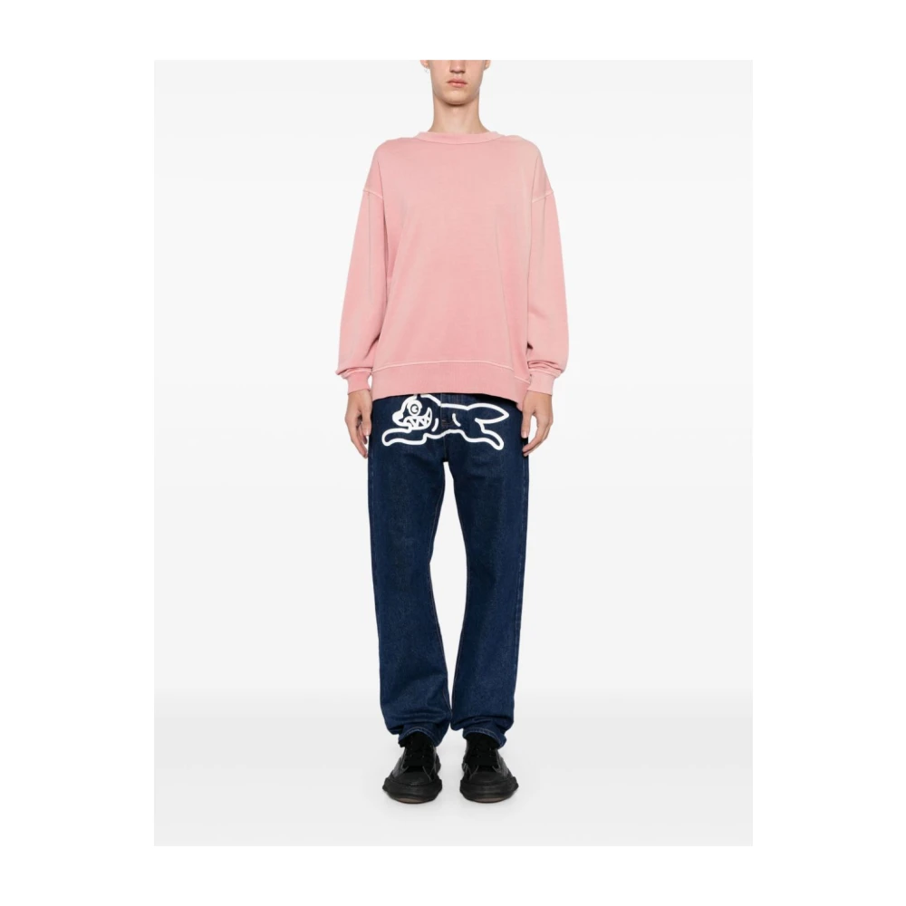 Icecream Blauwe Denim Grafische Print Jeans Blue Heren