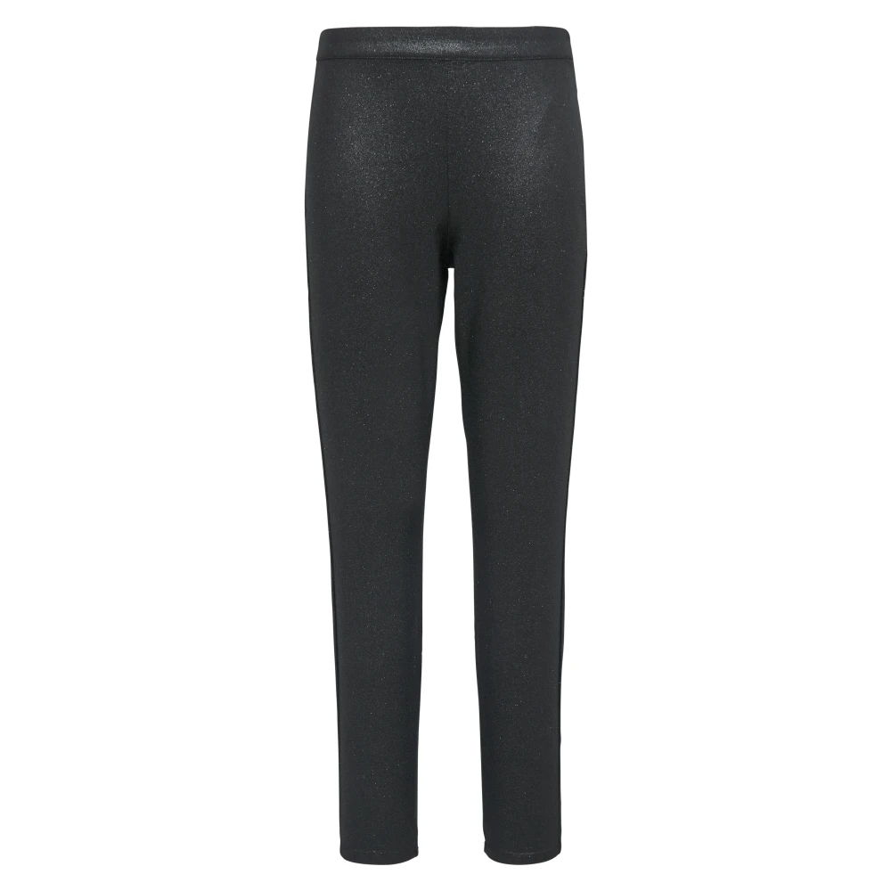 S.Oliver Glanzende Leggings met Verborgen Rits Black Dames