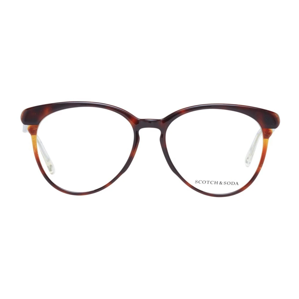 Scotch & Soda Bruine Ronde Optische Monturen Brown Dames