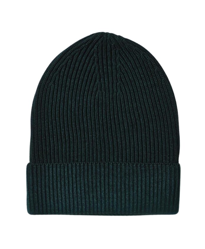 bonnet-en-laine-cotelee-vert