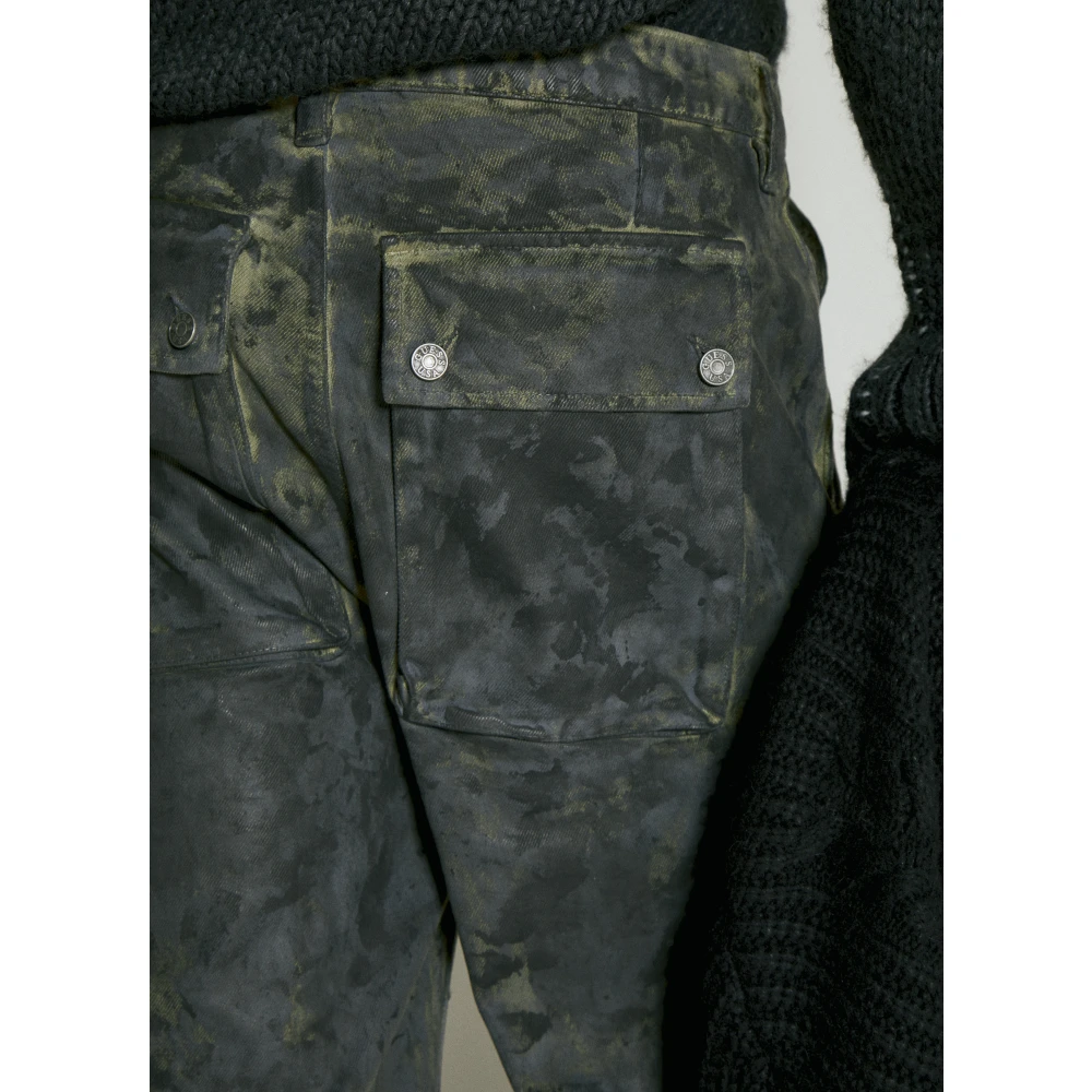 Guess Geverfde Combat Cargo Broek Green Heren