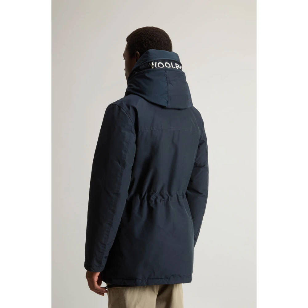 Woolrich Arctic Parka Melton Blue Heren