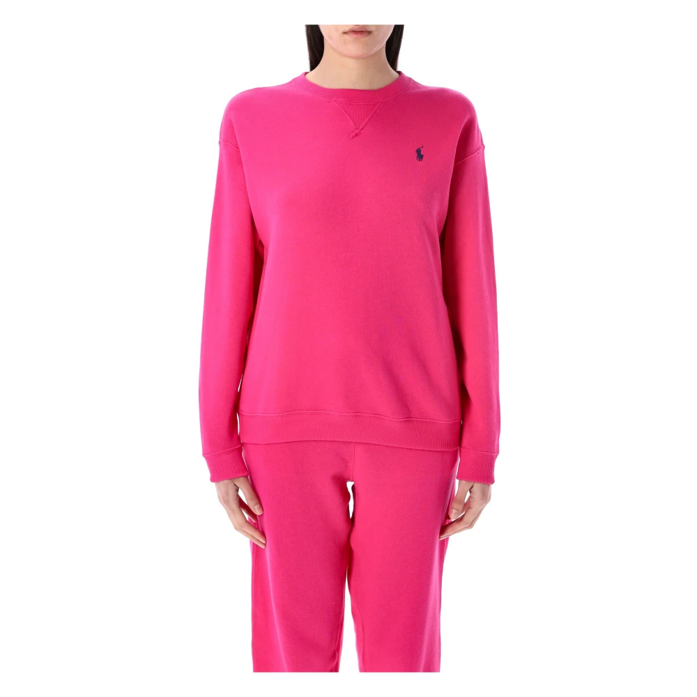 Ralph Lauren Klassiek Crewneck Sweatshirt Red Dames
