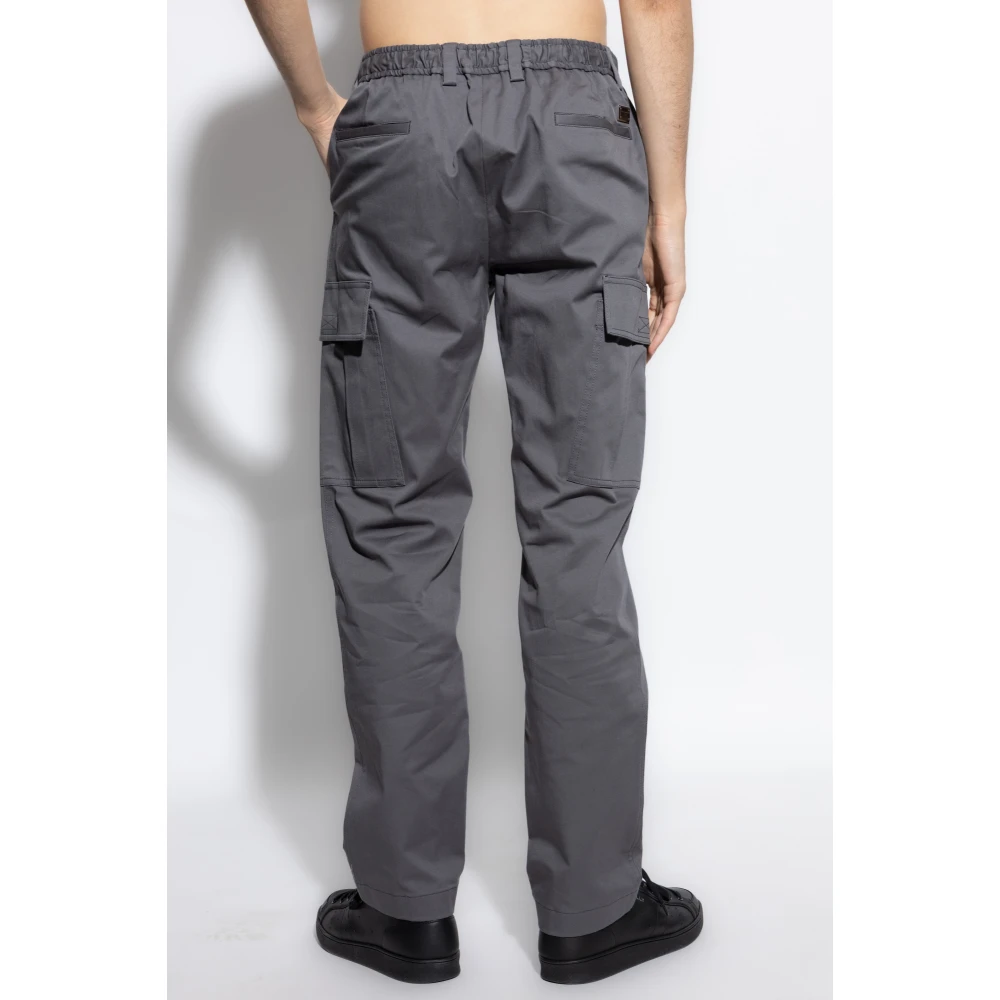 Dolce & Gabbana Katoenen cargobroek Gray Heren