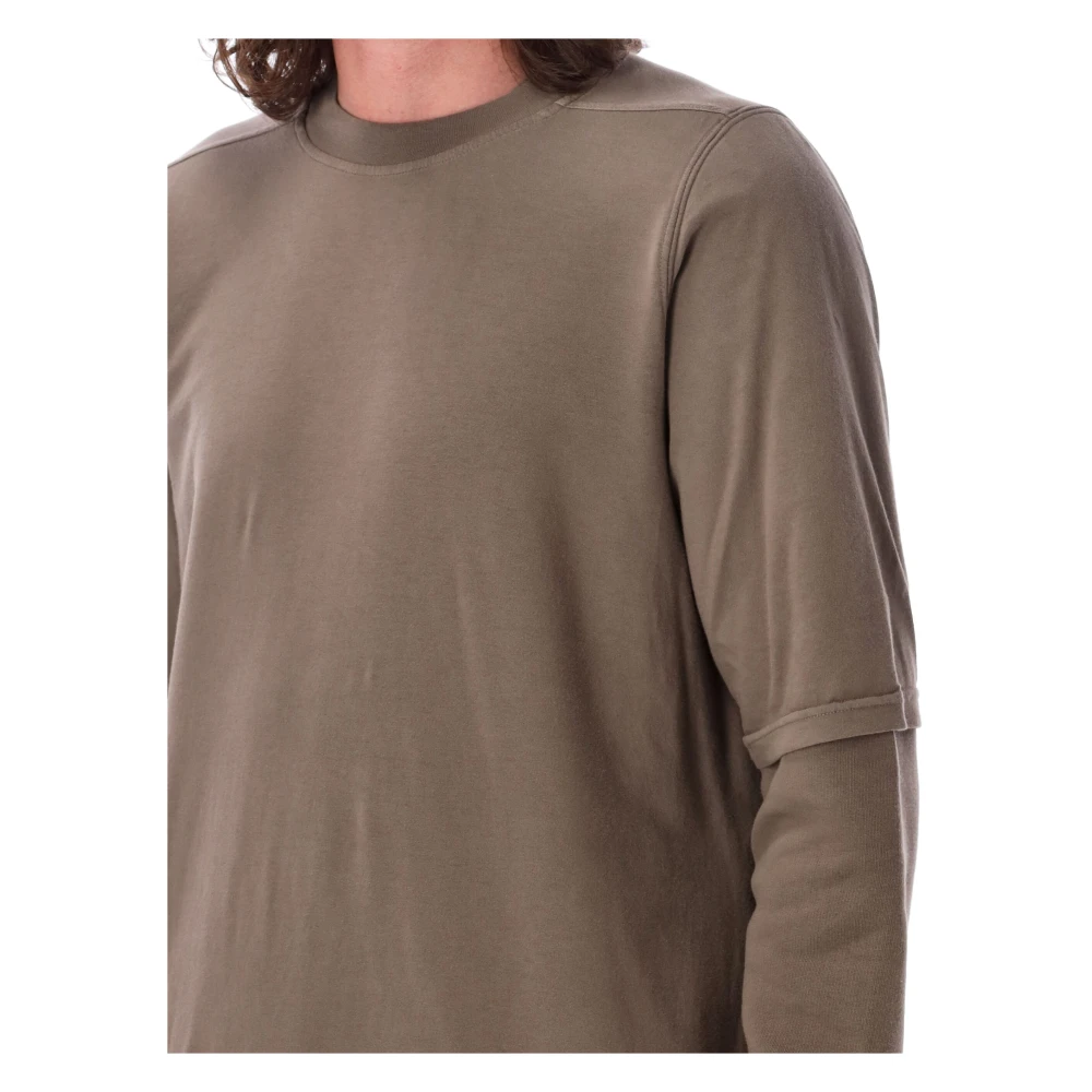 Rick Owens Layered Knitwear Dust Aw24 T-shirt Brown Heren
