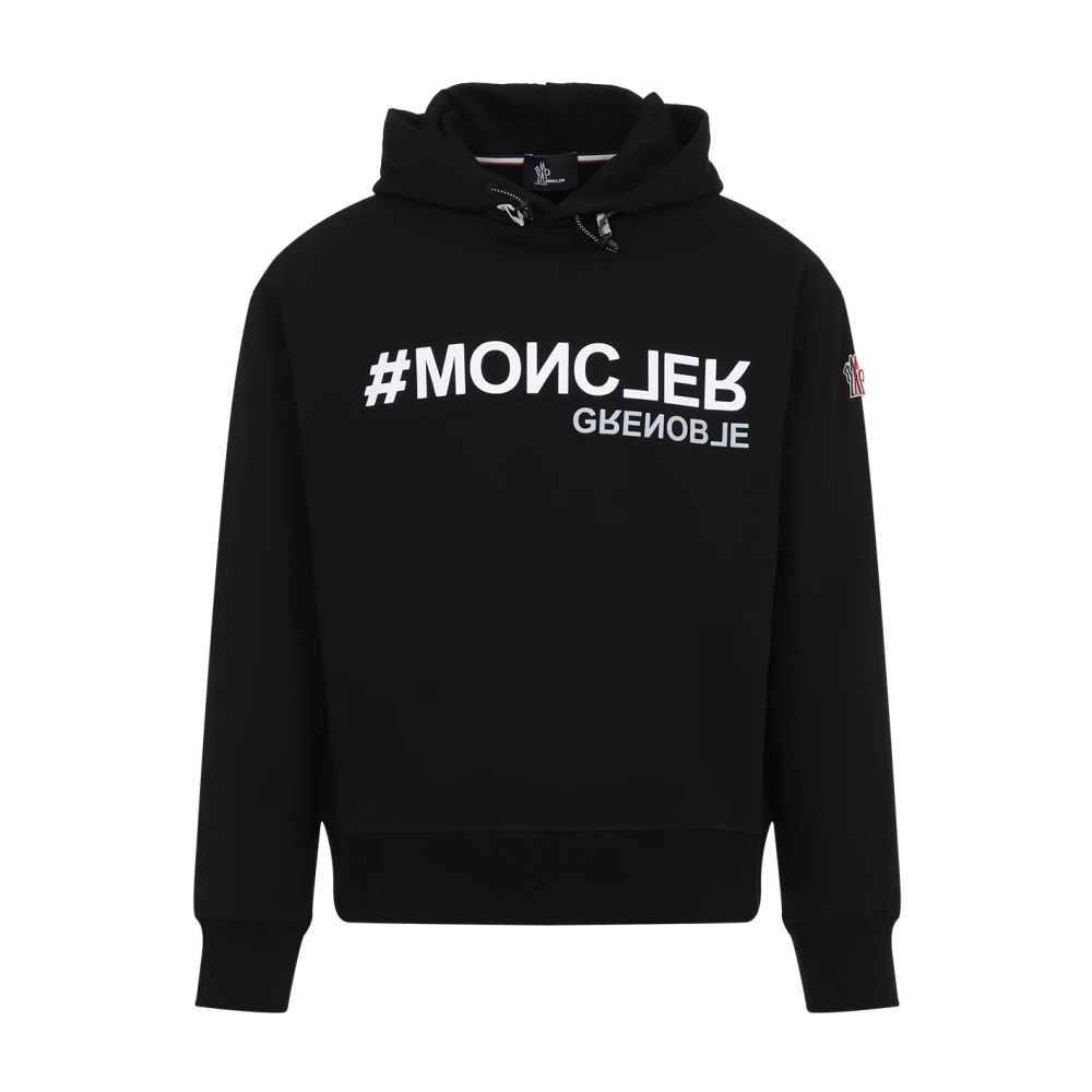 Moncler Zwarte hoodie trui voor mannen Black Heren