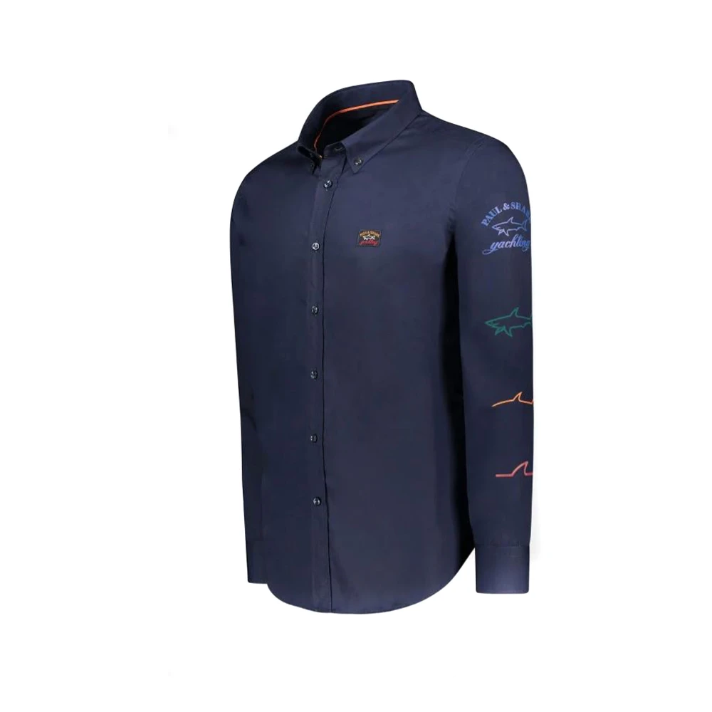PAUL & SHARK Stijlvolle Herenoverhemd Upgrade Blue Heren