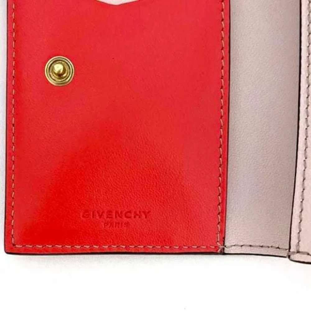 Givenchy Pre-owned Leather wallets Red Dames