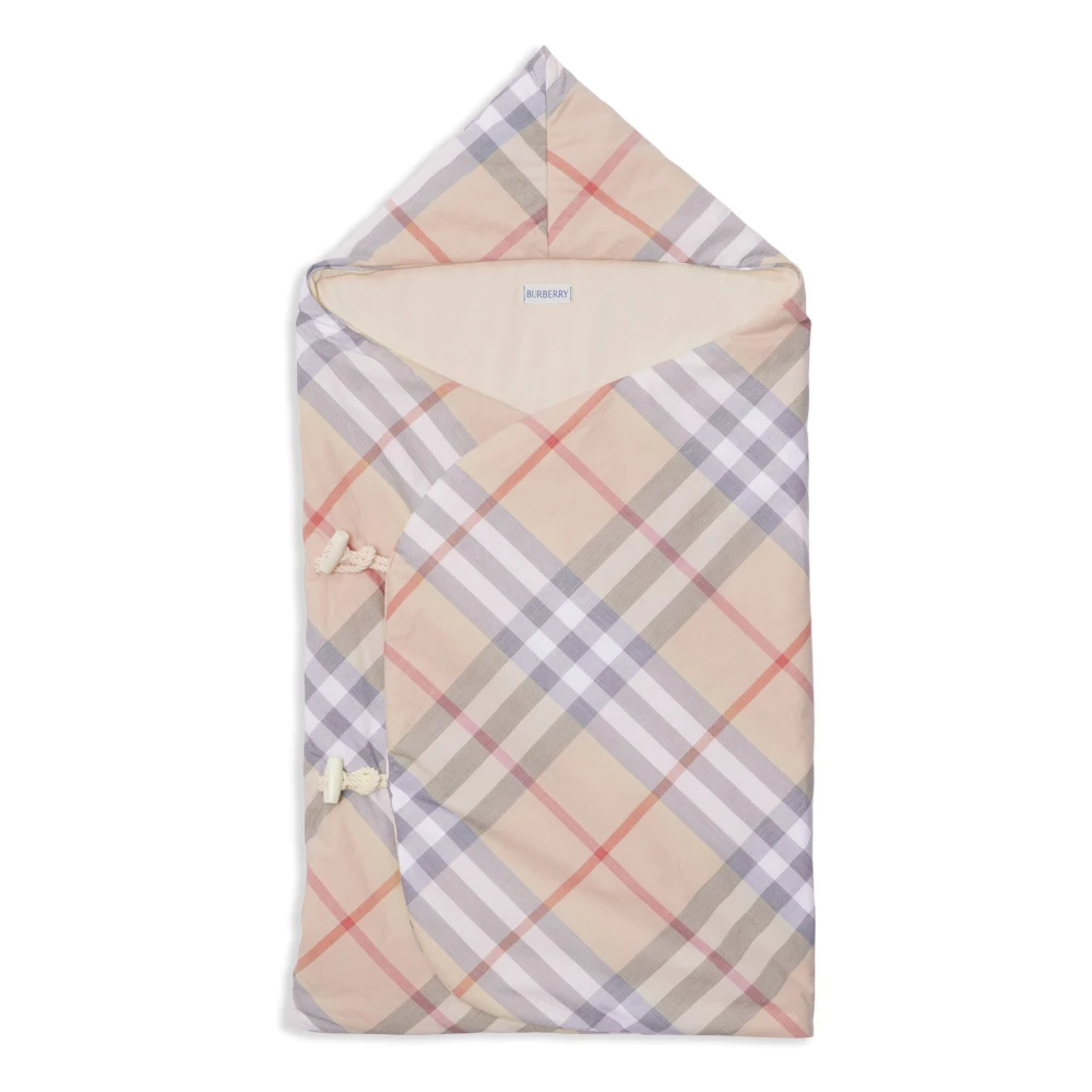 Burberry Barn Beige Check Sovsäck Beige, Unisex