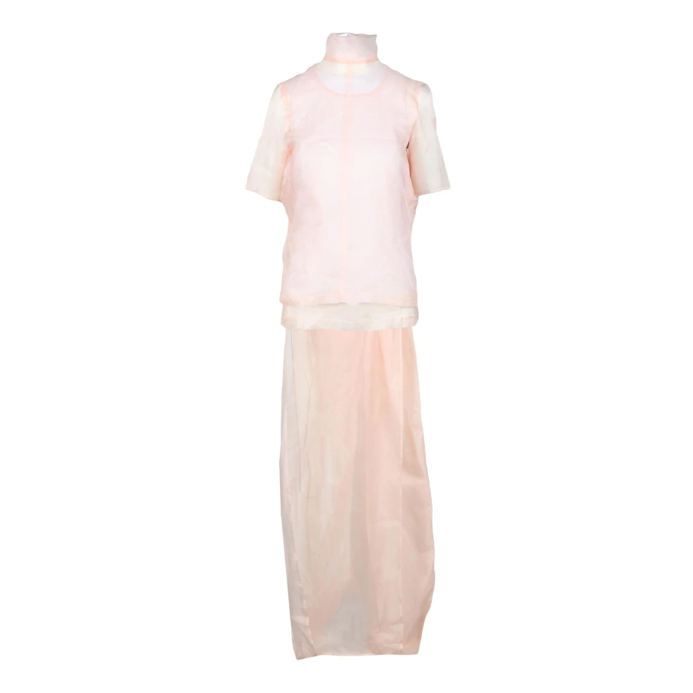 SPORTMAX Zijden Top voor Actieve Levensstijl Pink Dames