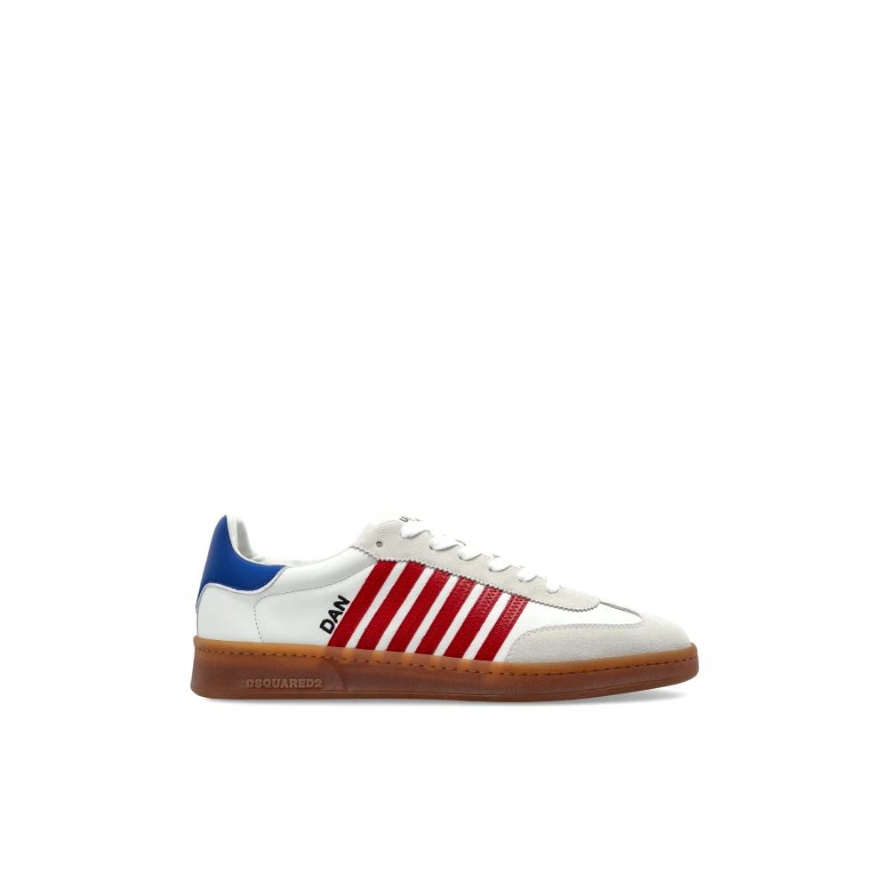 Dsquared2 Men's White Sneakers, 6 Uk, Boxer Trainers