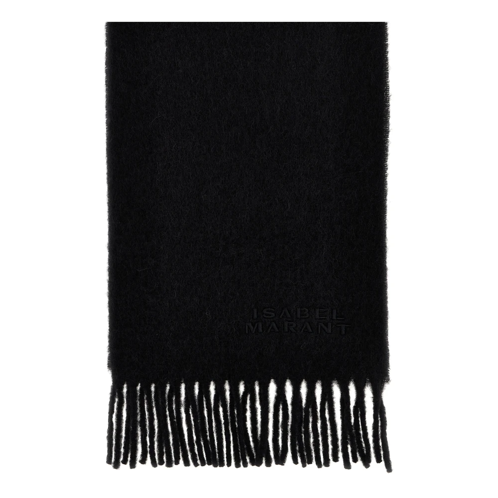 Isabel Marant Women's Black Winter Scarves, One Size, Firny Scarf