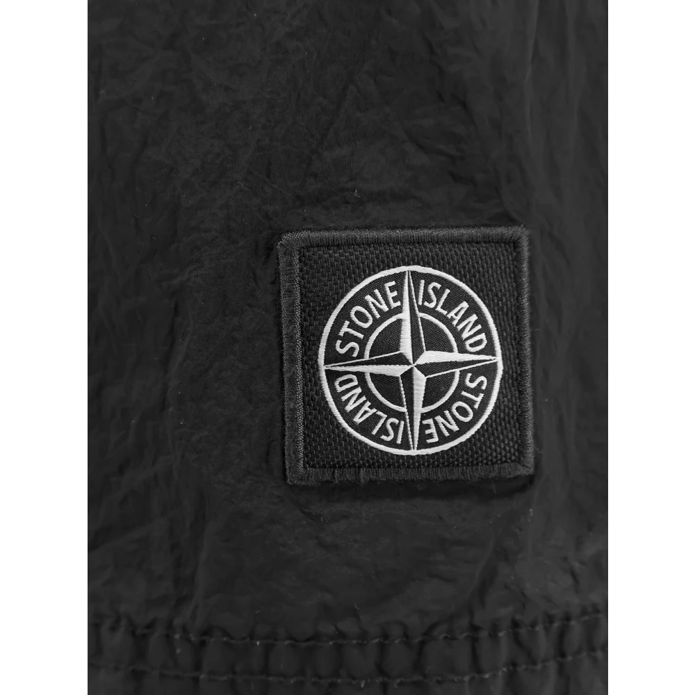 Stone Island Zwarte Casual Broek Black Heren