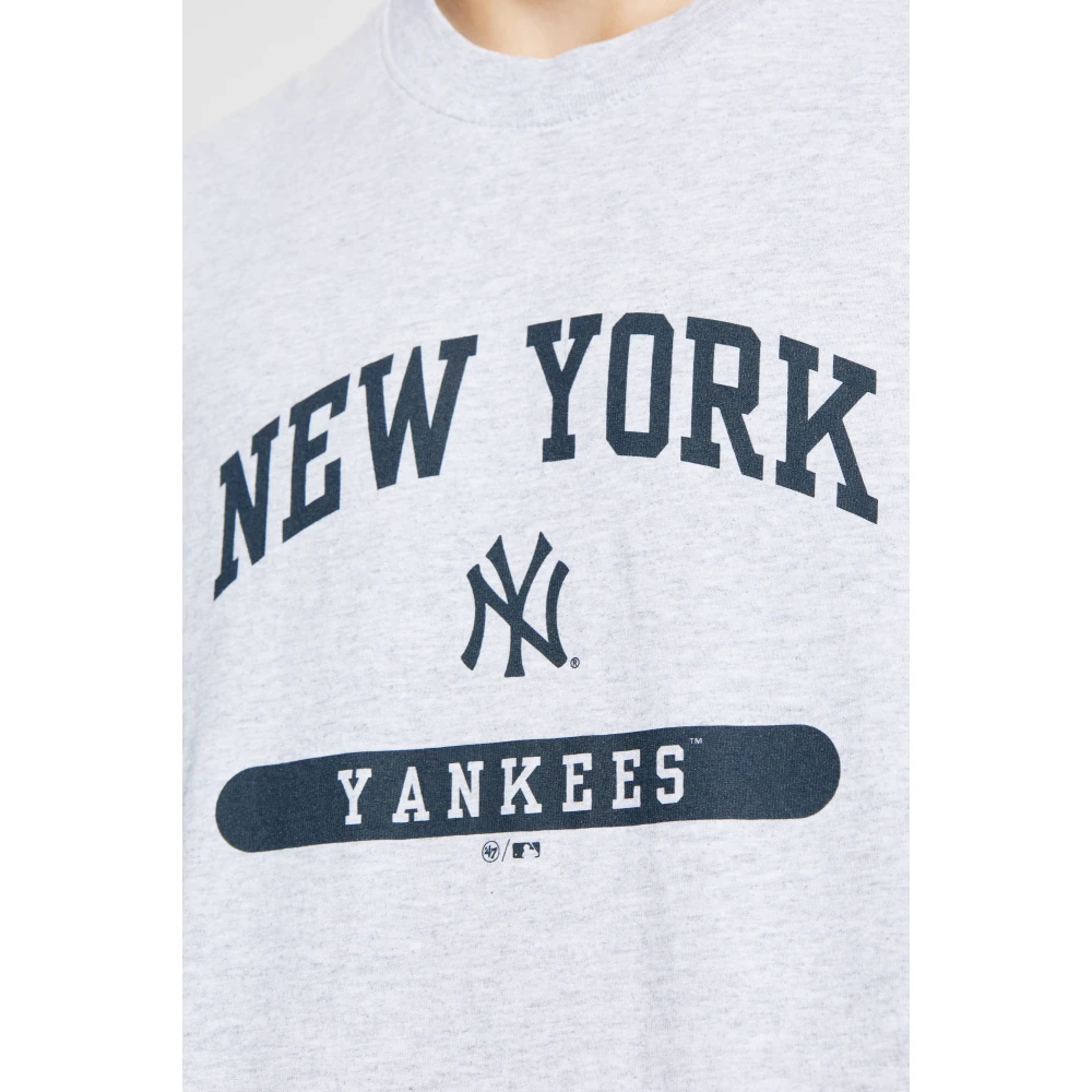 Sporty & Rich T-shirt uit de 47 & The New York Yankees collectie Gray Unisex