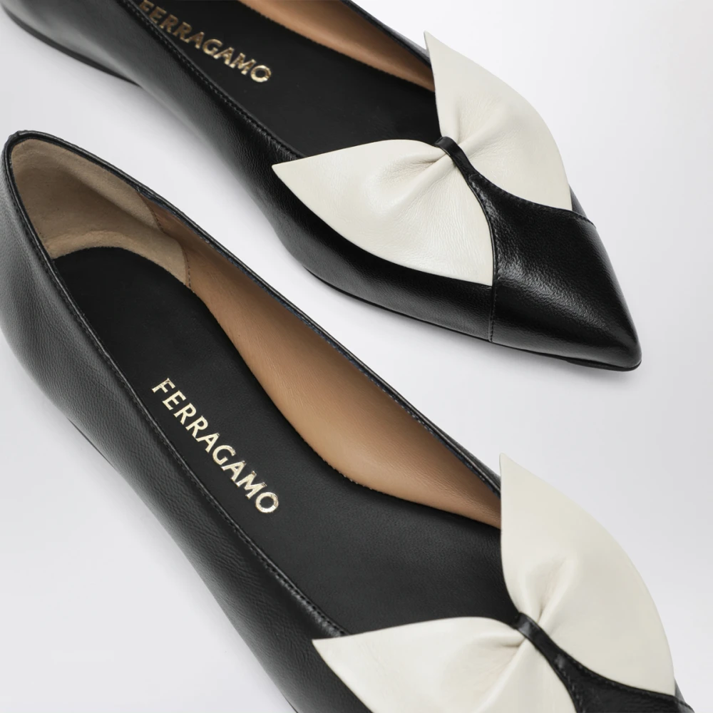 Ferragamo Soft Bow Ballerina Flats