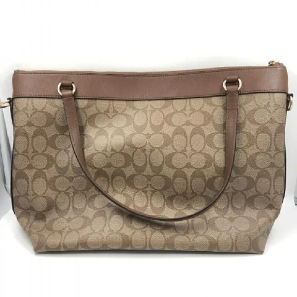 Coach Pre-owned Fabric handbags Brown Dames