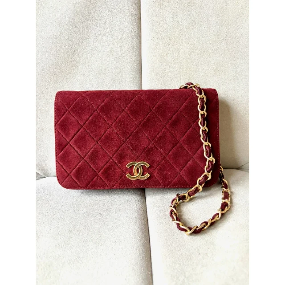 Chanel Vintage Pre-owned Fabric chanel-bags Red Dames
