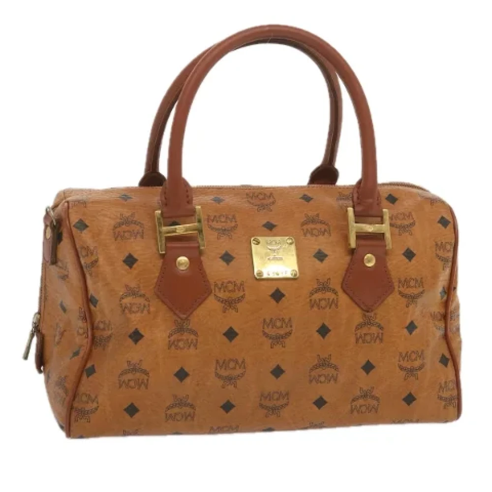 MCM Pre-owned Leather handbags Brown Dames