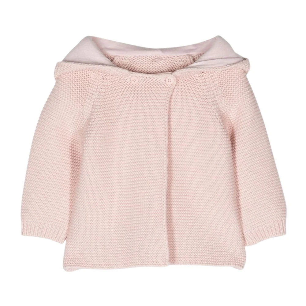 Stella McCartney Rosa Stickad Huva Kofta Pink, Flicka