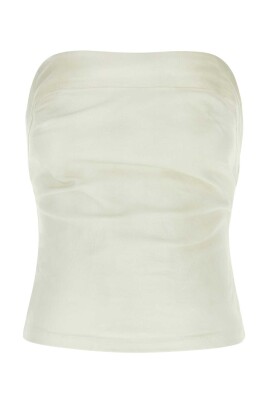 white-denim-tube-top
