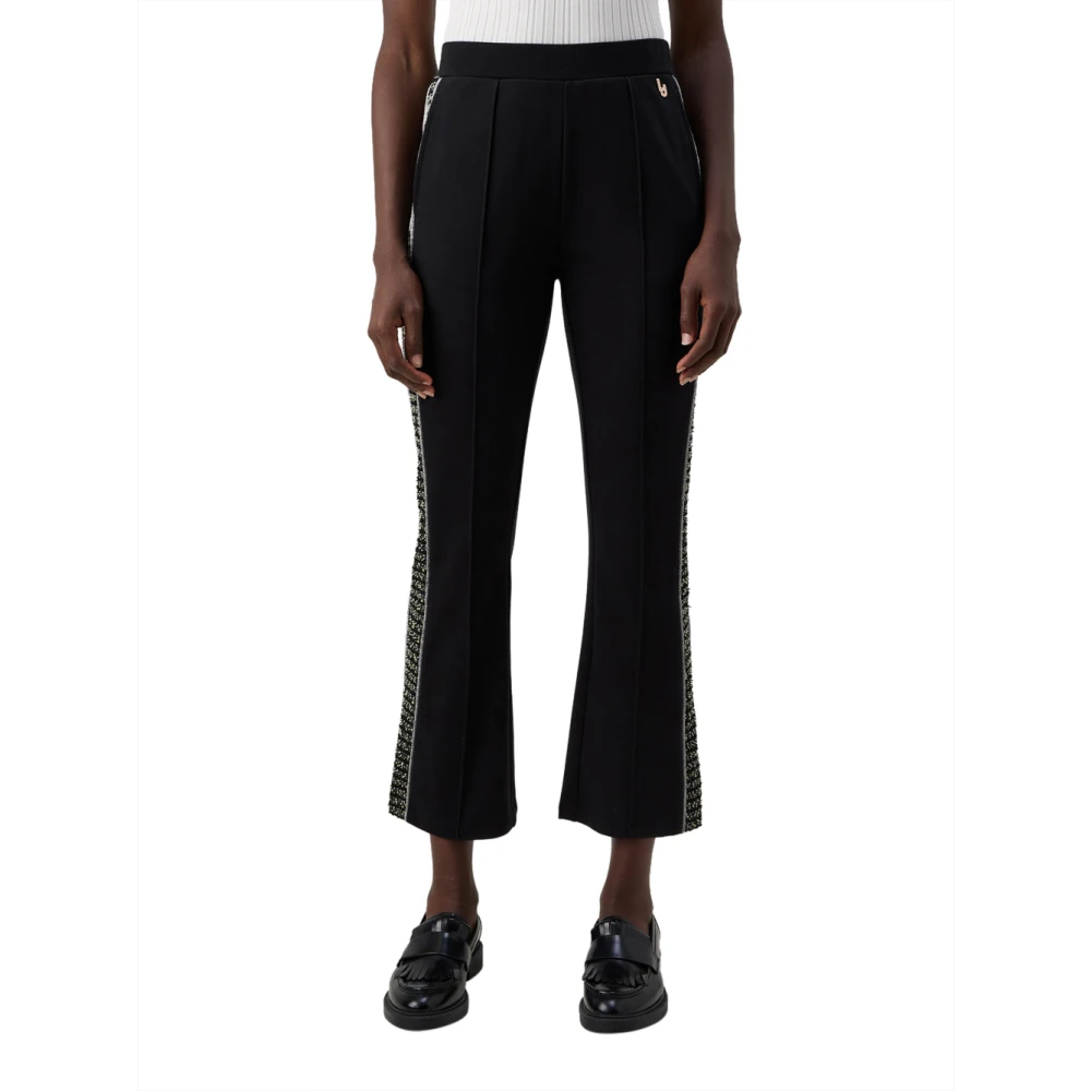 Liu Jo Sportieve Zwarte Streep Broek Black Dames