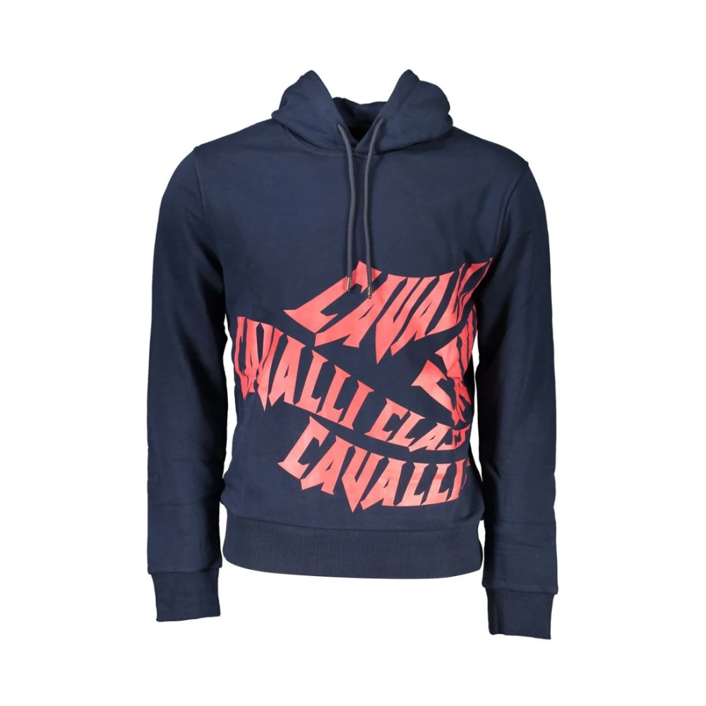 Cavalli Class Blue Cotton Men's Sweatshirt - XL - Image 2