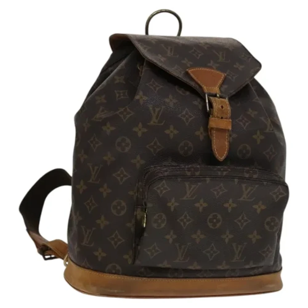 Louis Vuitton Vintage Pre-owned Canvas backpacks Brown Dames