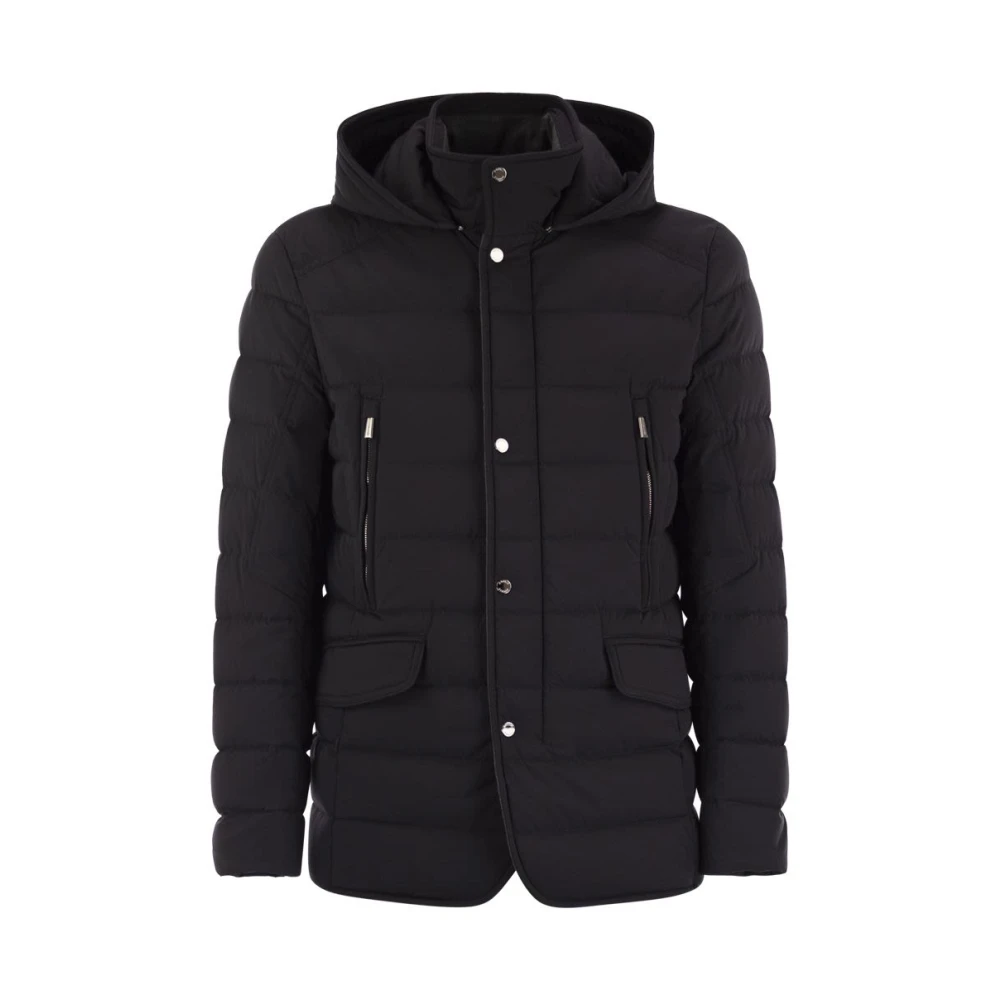 Moorer Mannelijk Zwart Jassen Heren, M, Wol, Craig Jacket