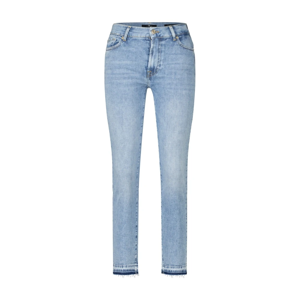 7 For All Mankind Slim-Fit Jeans Roxanne Ankle Blue Dames