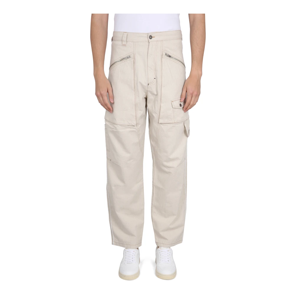 Isabel Marant Beige Straight Trousers