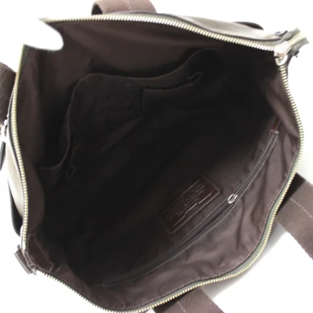 Coach Pre-owned Leather handbags Green Dames