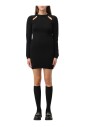 robe-mini-en-tricot-noir
