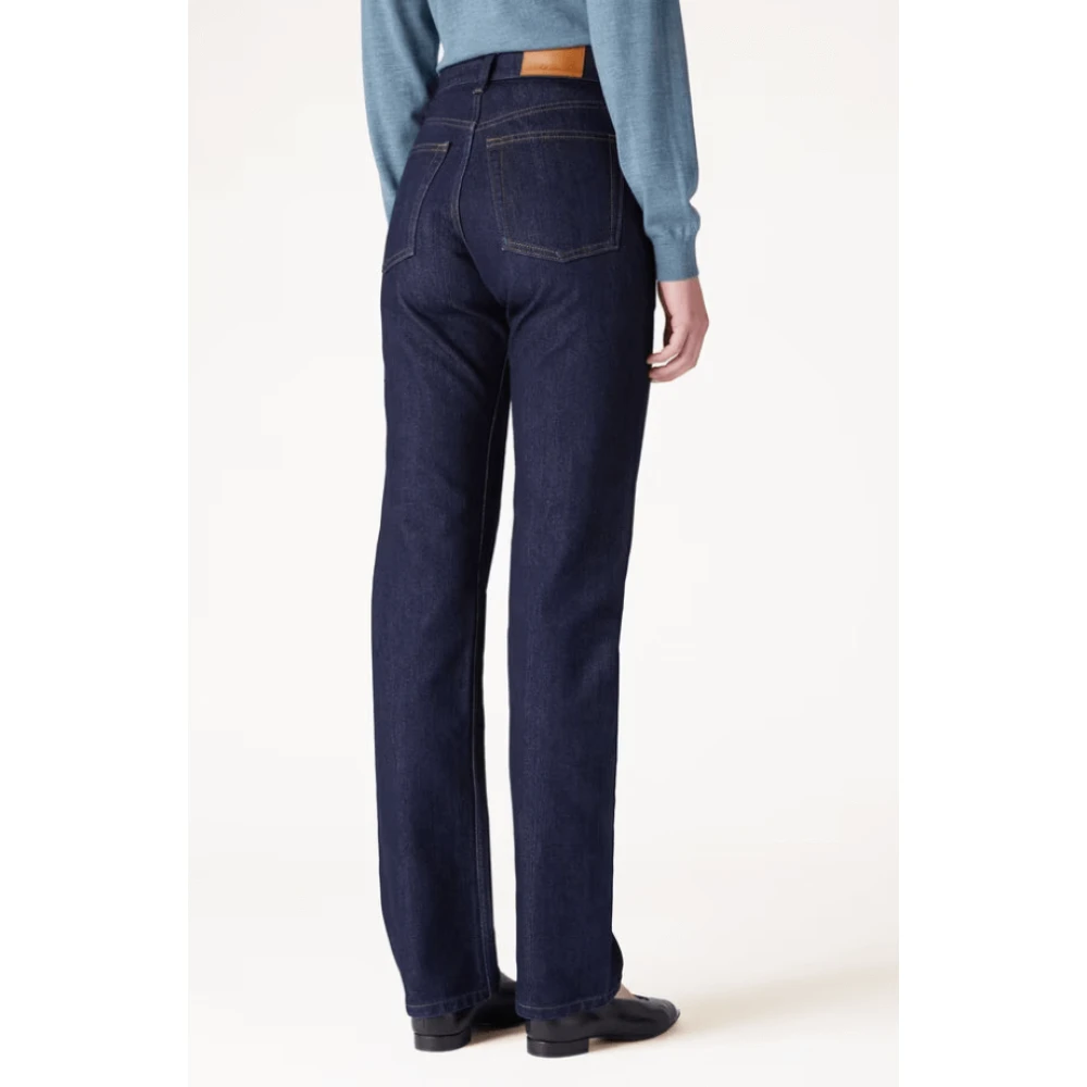 Loro Piana Straight Jeans Blue Dames