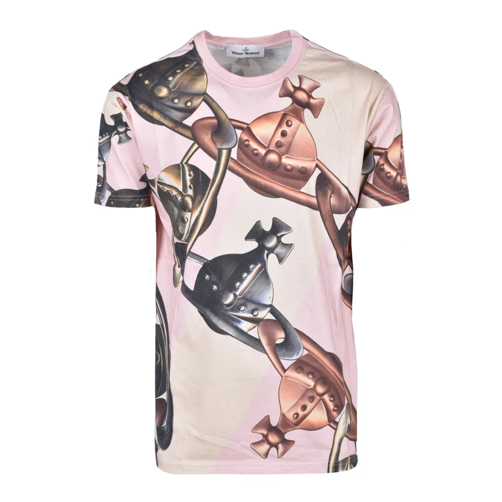 Vivienne Westwood Katoenen T-shirt met uniek ontwerp Pink Heren