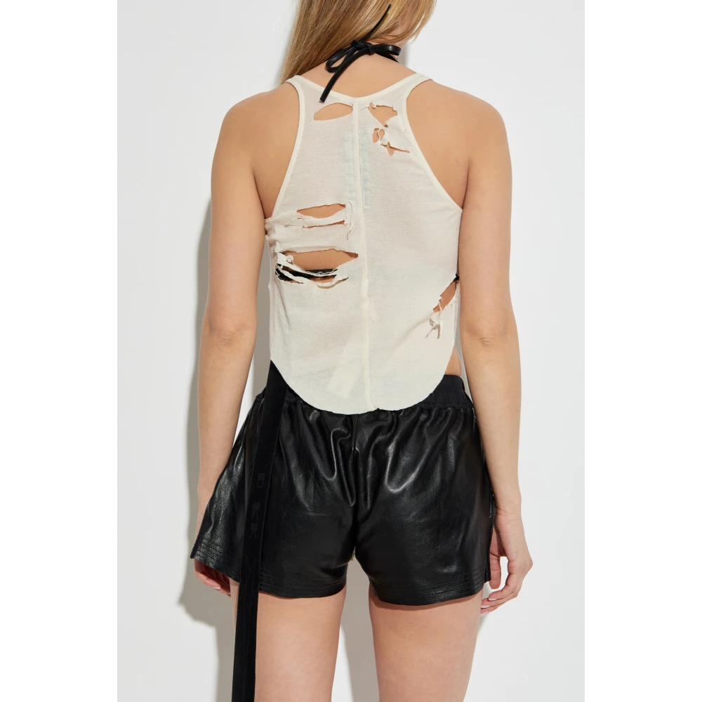 Rick Owens Cotton Top Beige Dames