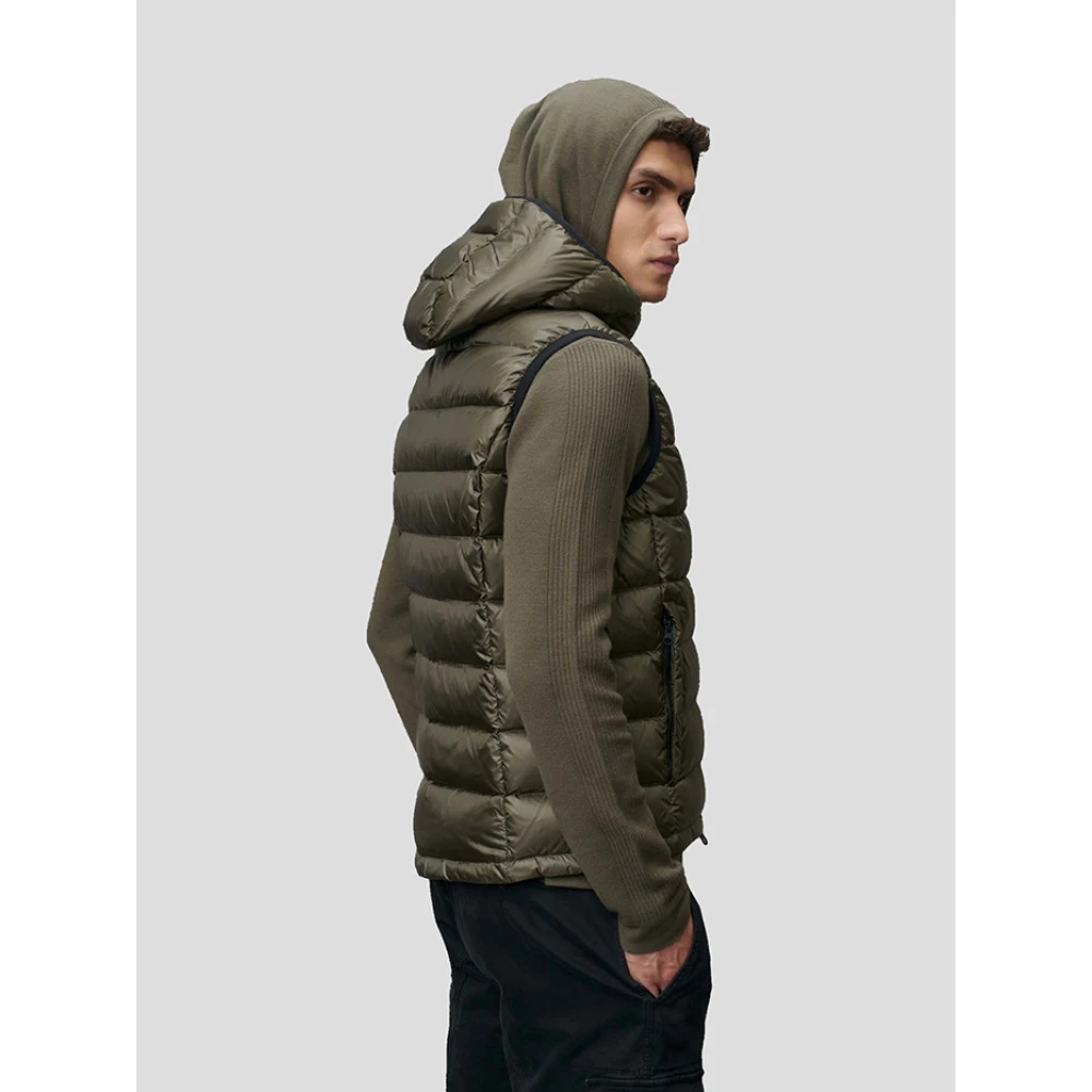 Blauer Groene Hooded Vest Arden Model Green Heren